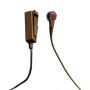 Tarnmikrofon kombiniert mit PTT-Taste und Ohrhörer mit 3,5mm Stecker, beige