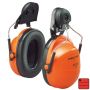 Capsules de protection auditive forestier H31 - attaches casque, orange