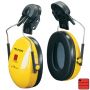 Capsules de protection auditive Optime I - attaches casque, jaune