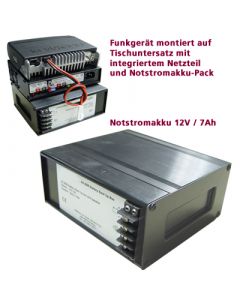 Batterie de secours 12V- 7Ah avec boîtier