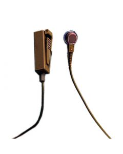 Tarnmikrofon kombiniert mit PTT-Taste und Ohrhörer mit 3,5mm Stecker, beige