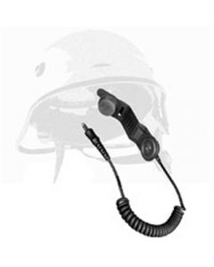 HC-1 Helm-Sprechgarnitur, einseitig mit Körperschallmikrofon Bügel lang, Spiralkabel, ATEX IICT4