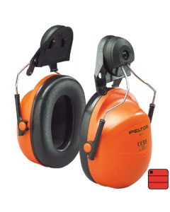 Capsules de protection auditive forestier H31 - attaches casque, orange