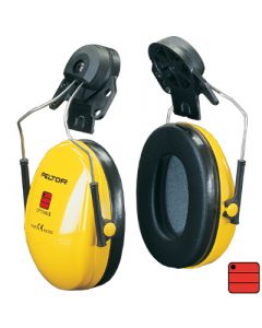 Capsules de protection auditive Optime I - attaches casque, jaune