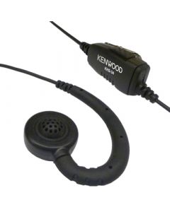 Écouteurs avec contour d'oreille, microphone et PTT sur cordon