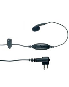 Tarnmikrofon mit In-Line Mikrofon/PTT-Taste und Ohrhörer/GSM-Style, schwarz