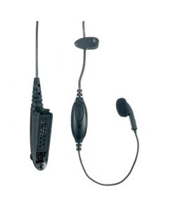Microphone camouflé avec touche PTT et microphone sur le cordon et écouteur