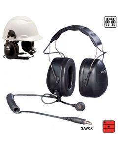 Garniture de communication avec protection auditive SAVOX , connexion Nexus 6,5 mm - attaches casque