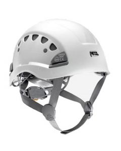 Casque de sauvetage Pezl avec mentonnière, blanc