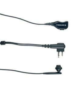 Microphone camouflé et écouteur / style GSM 2 câbles / noir