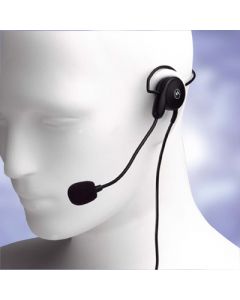 Einseitiger Kopfhörer mit Nackenbügel und Lippenmikrofon, extra leicht, Inline-PTT